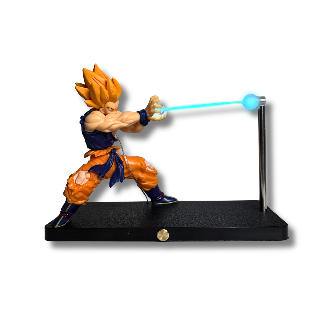 Figura Goku Super Saiyan con luz LED 3D