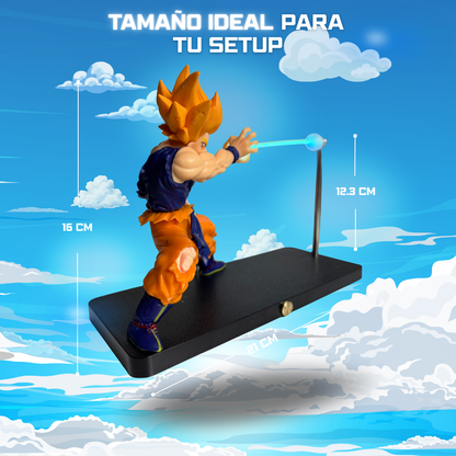 Figura Goku Super Saiyan con luz LED 3D